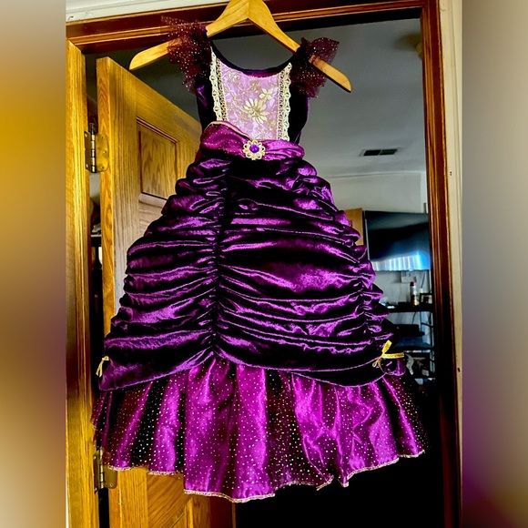 What a character Kids Princess Halloween dress up purple Costume! - Picture 1 of 7